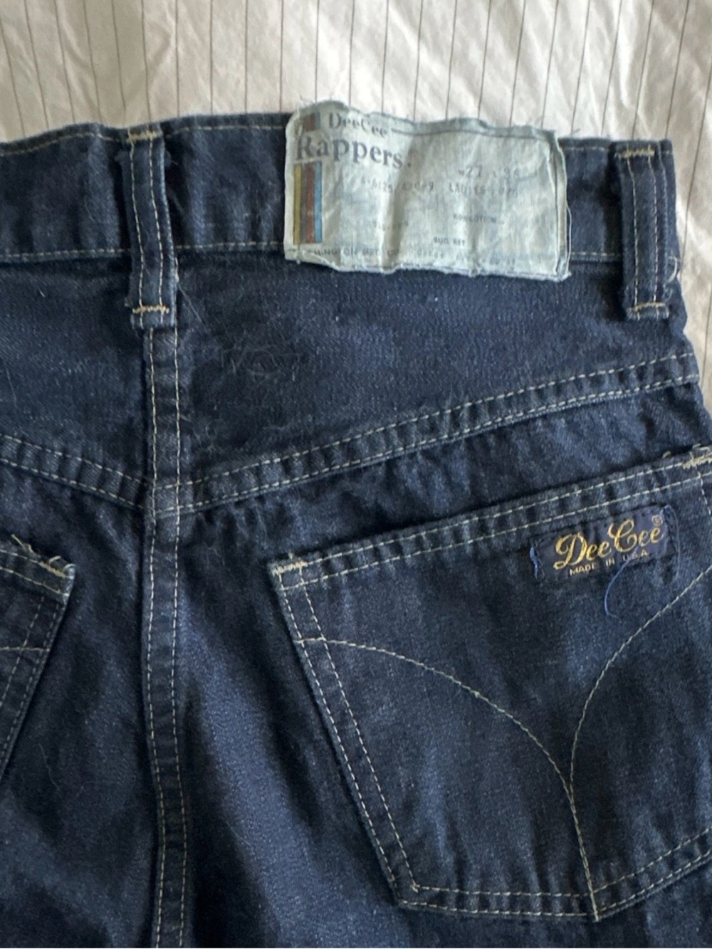Vintage 70s Dee Cee Rappers Jeans Deadstock NOS Paper Flasher USA